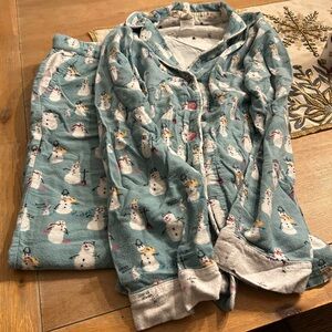 Munki Munki Snowman Print Women’s Pajamas